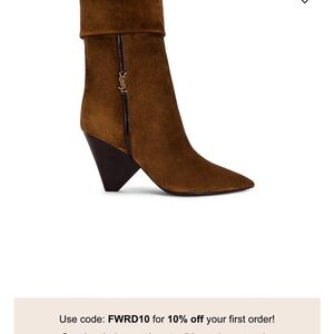NWT* YSL Brown Suede Niki Boots